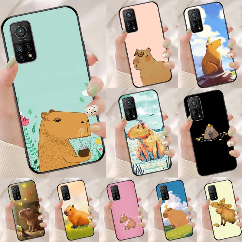 Cute Capybara Cover For Xiaomi 14T 11T 12T 13T Pro 13 14 15 Ultra POCO X7 Pro X3 X5 X6 F5 F6 M6 Pro Case