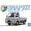 Aoshima 1/32 Hakura Snap Kit No.05-SS Subaru Sambar Truck Sterling Silver Metallic Color-Coded Plastic Model