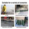 Flood Prevention Sandbag Green Reusable Canvas Flood Water Barrier Sand Bag with Drawstring for House Windows Doors