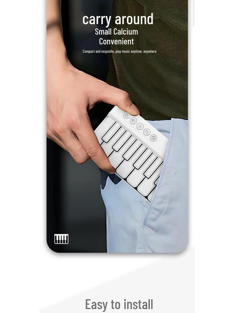 Multicolor Portable Pocket Piano Toy – Small, Multifunctional Keyboard for Kids