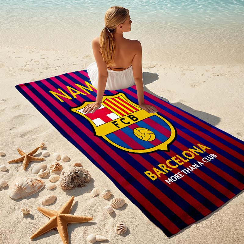 Personalized "Flamengo Fan Gear" Beach Towel Microfiber Beach Towel Thin Absorbent for Beach Swimming Yoga Bath Sports. 0910181