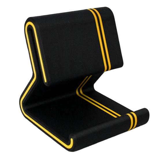 yangyizhi 3D Printed Phone Stand, Colorful Line Holder with Anti-Slip Base, Multi-Angle Adjustable, Horizontal Vertical Use, Lightweight Desktop