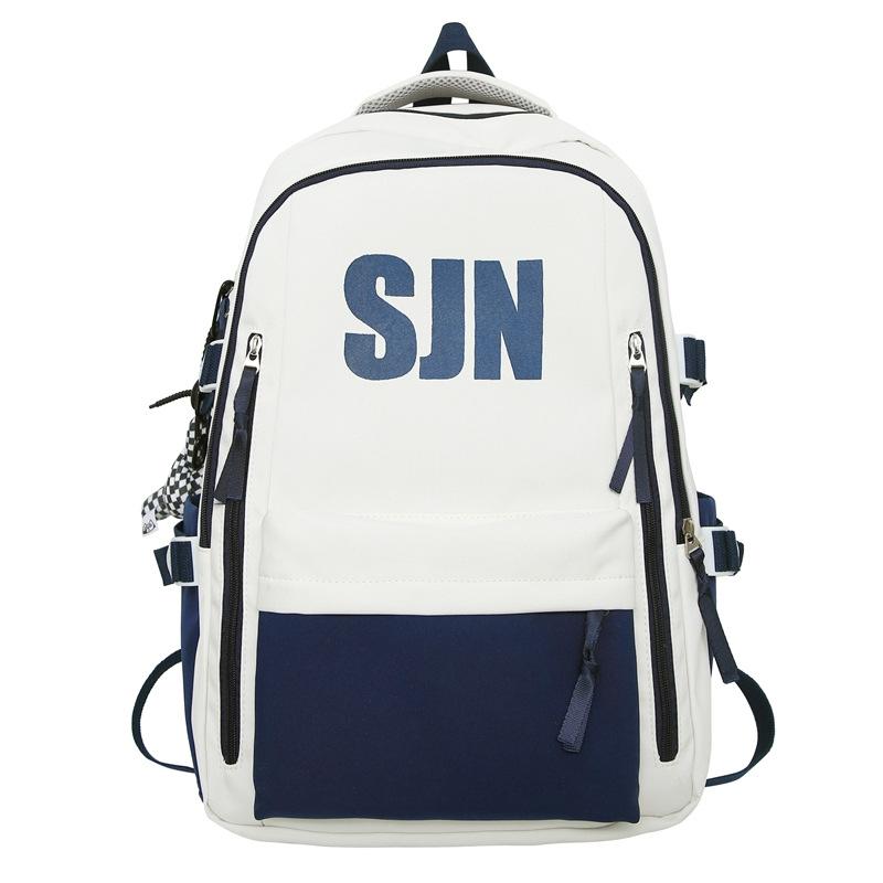Schoolbag American retro college student ins backpack female, large capacity high school student junior high school student schoolbag computer