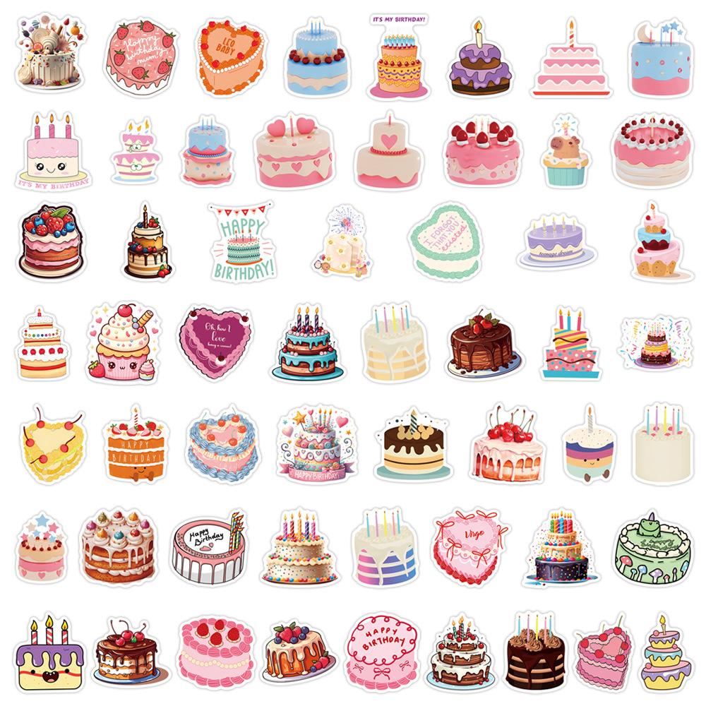 55 Geburtstagstorte Graffiti Aufkleber Dekorieren Roller Gepäck Laptop DIY Aufkleber