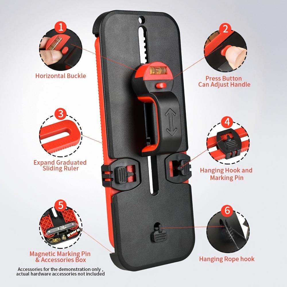 1ks Nástroj na zavěšování obrazů pro design domova, Exkluzivní rám pro závěsný hardware, Nástroj na vyrovnávání fotografií s kalibrační funkcí, Nezbytnosti pro zavěšování obrazů