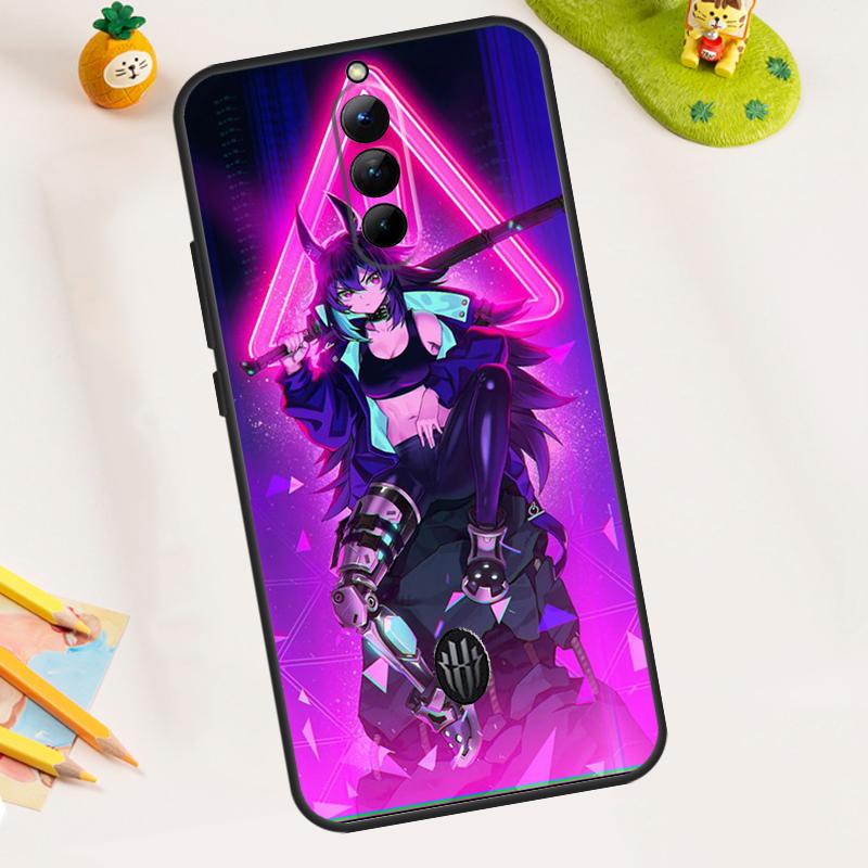 Anime Girl Samurai Case For ZTE Nubia Red Magic 8 Pro 8S Pro 9 Pro Plus Red Magic 6S 7S 6 7 Pro 6R 5S 5G Cover