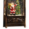 Lighted Christmas Snow Globe Lantern Crafts USB Powered Night Light Christmas Music Box for Indoor Window Holiday Xmas Wedding