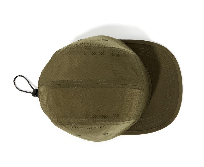 Spring Quick-Dry Waterproof Flat Brim Cap - Lightweight Sunshade for Outdoor Activities