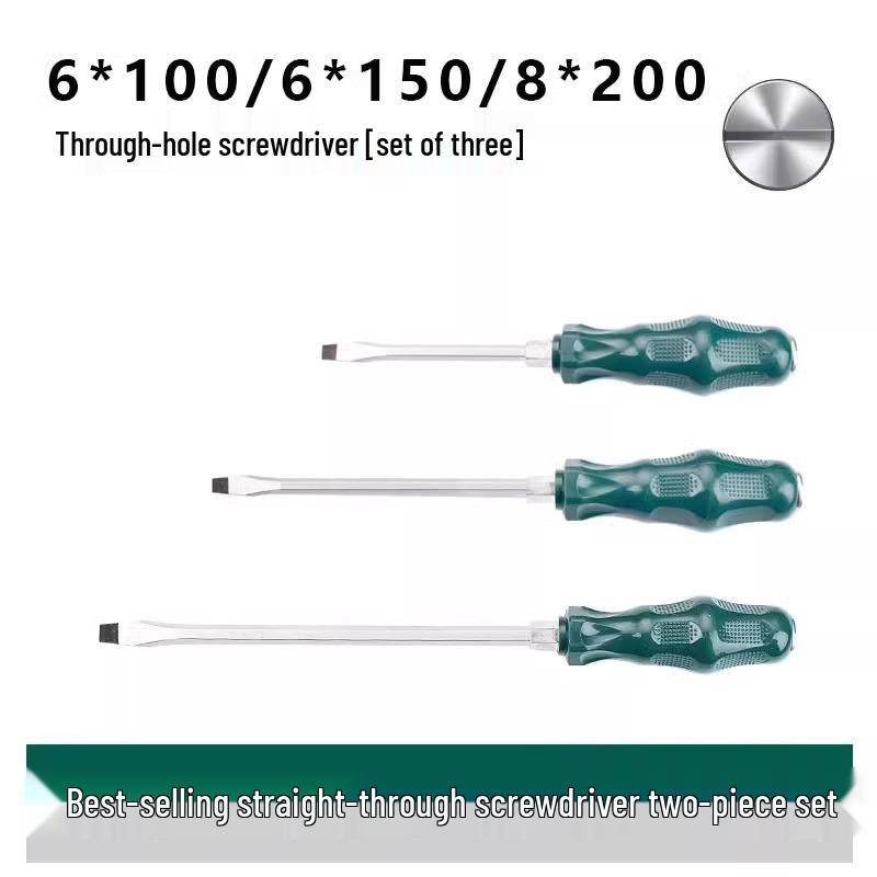 Durable One-Piece Magnetic Torx & Phillips Screwdriver and Pry Bar: High Hardness, Hammer-Ready Flat-Head Design