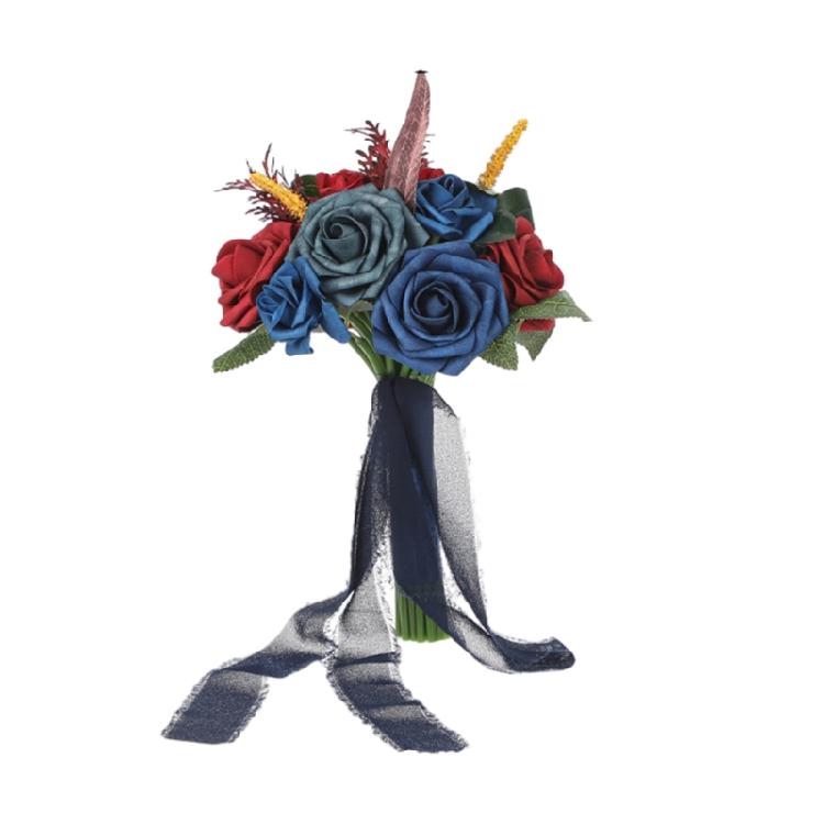 

Wedding Artificial Rose Bouquet Simulation Flower Arrangement for Bride