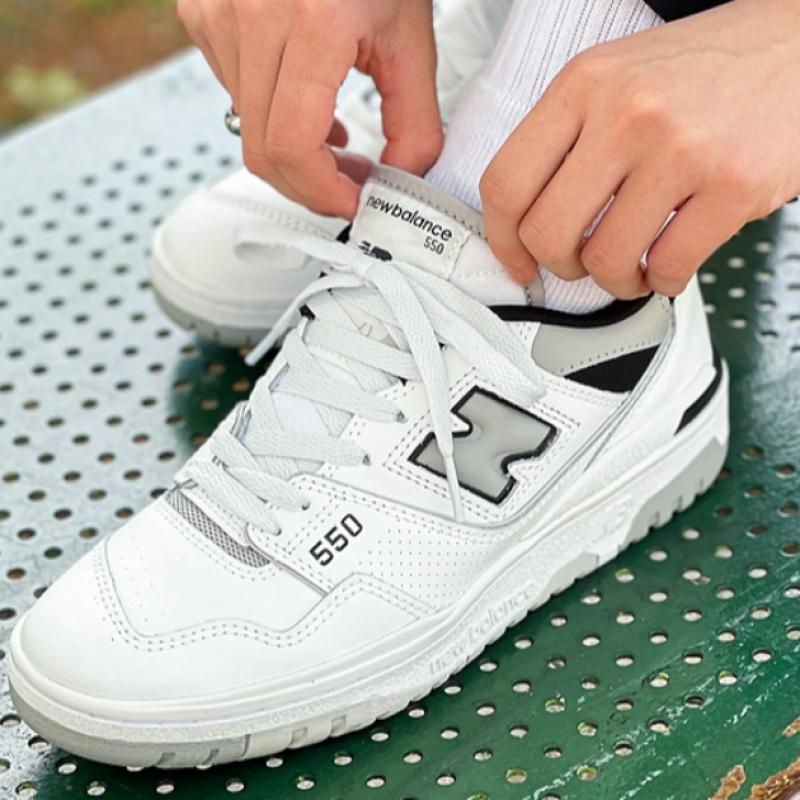 New Balance Baskets 550 Baskets Blanc Gris Bb550ncl