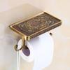 Toilet Paper Holder Wall Mounted Vintage Classic Bathroom Antique Brass Roll Tissue Box Bathroom Accessories