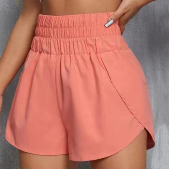 Dámské Letní šortky Sportovní šortky Vysoký elastický pas Volný Měkký Rychleschnoucí Prodyšný dělený lem Dámská Jogging Gum Mini šortky