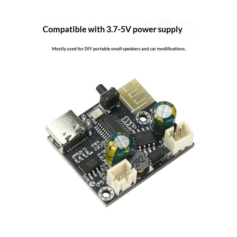 Mono Audio Amplifier Module Bluetooth 5.4 5V USB Powered 6.2W Class D Amp Board for Small Sound System Build
