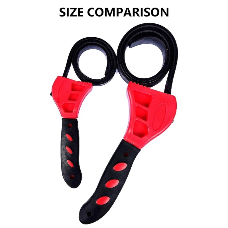 2pcs Rubber Strap Wrenches set Multipurpose Strap Wrench Oil Filter Removal Tool set for pipe Filters & Oil Removal