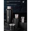 Large-Capacity Thermos Cup with Tea-Water Separation, All-Steel, Portable for Outdoor Use, Suitable for Car Use in Winter, with Handle for Brewing Tea