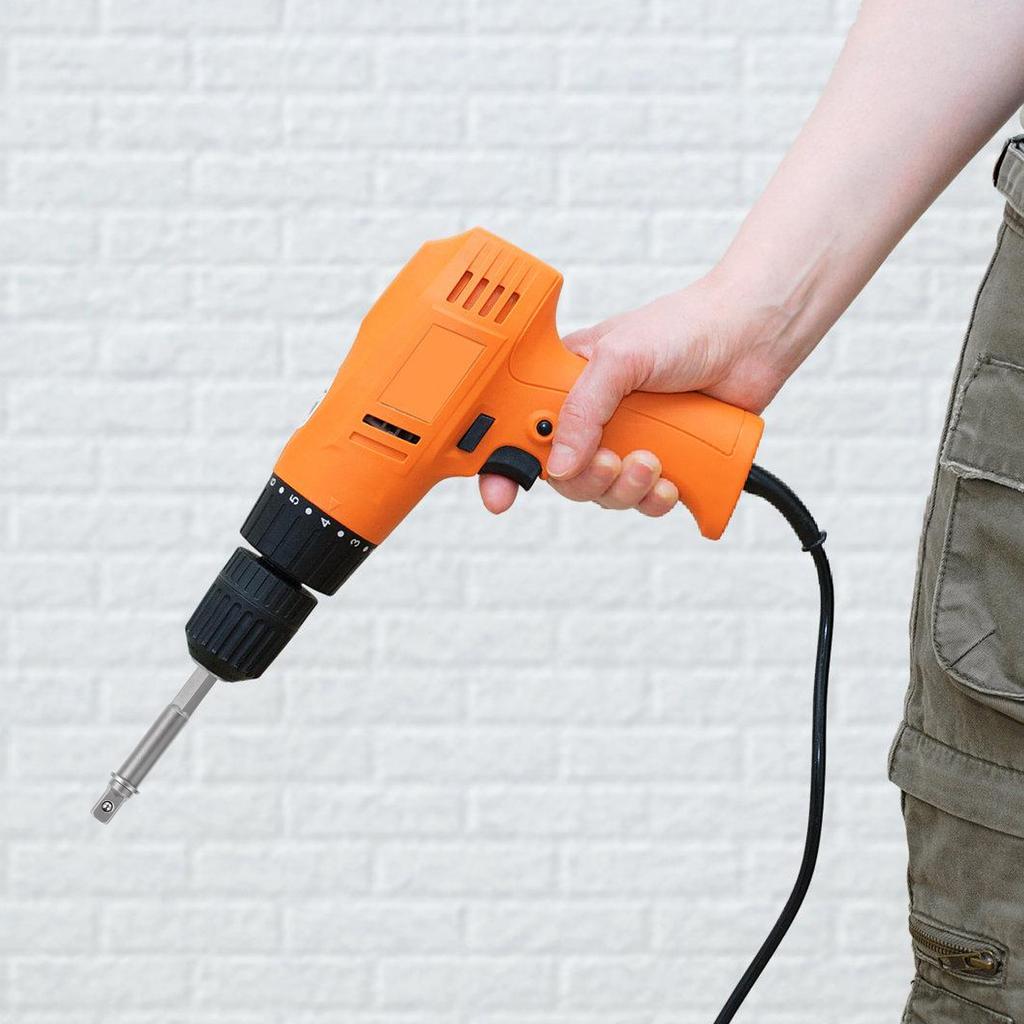 5 Stück Steckschlüsseladapter auf 1/4 Zoll Vierkant Sechskantadapter auf 1/4 Zoll Steckschlüssel Nuss Set Verbindungsverlängerung