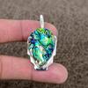 Abalone Shell Gemstone Handmade 925 Sterling Silver Jewelry Pendant 1.97" KKG-363