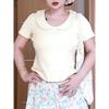 No Price Reduction #Summer New Sweet Style Doll Collar Short-sleeved T-shirt Women's Thin Short Top