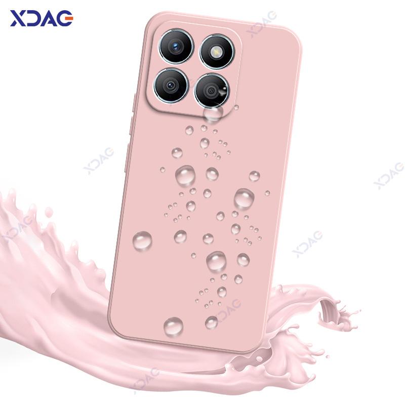 Pouzdra na mobilní telefon pro Honor X8B HonorX8b 6,7" Global 360 Měkké Luxusní Čtvercové Tekuté Silikonové Zadní Kryt Vodotěsné Sáčky