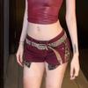 American Y2K Spicy Girl Low-Rise Denim Shorts: Women's Hip-Hugging, Stretchy, Sexy Wide-Leg Hot Pants