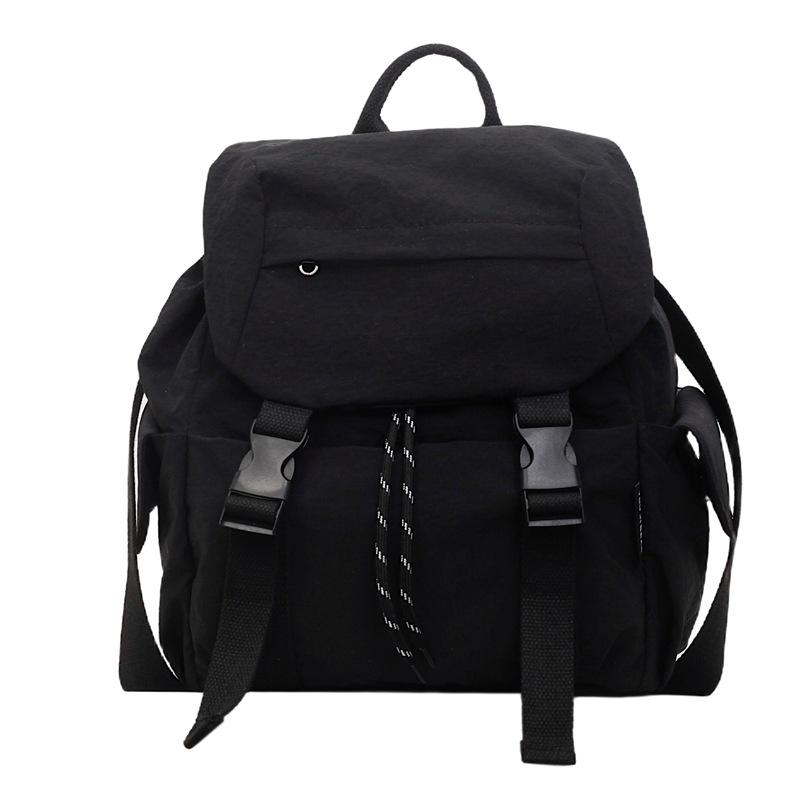 Double shoulder cloth bag female large capacity leisure student class schoolbag campus wind going out travel backpack