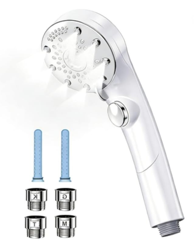 Shower Head with Micro-Nano Bubble Technology [Salon-Inspired, Professional Hairdresser-Supervised Model - Ultra-Fine Bubbles Penetrate Deep Into Skin