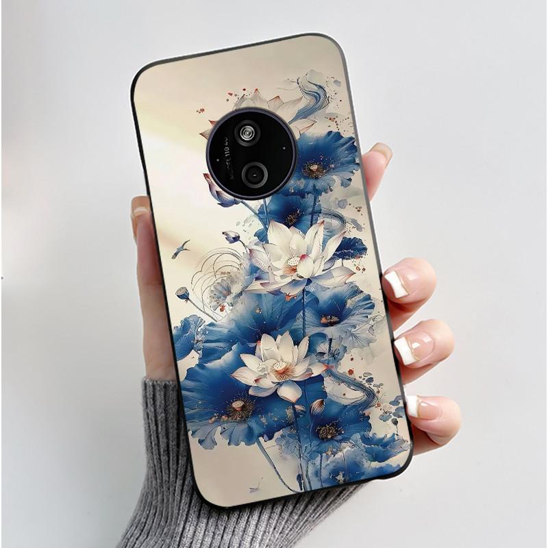 Casing For Nokia 125 110 4G 2024 HMD 110 Case Aesthetic Luxury Cute Cool Boys Girls Soft Silicone Black Matte Phone Cover Shell