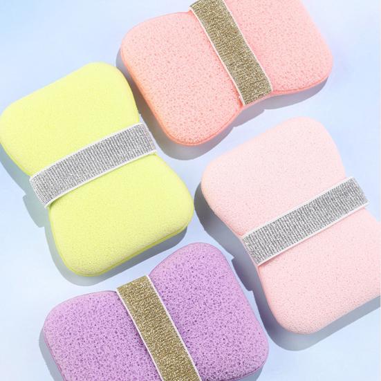 1/2Pcs Bathing Sponge Soap-Saving Bags Rich Foam Soft Skin Delicate Texture Sponge Foaming Effect Sponge