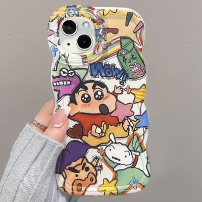 Wave Stand 2-in-1 Phone Case Magnetic Phone Case for Apple Phone Case Crayon Shin-chan Phone Case