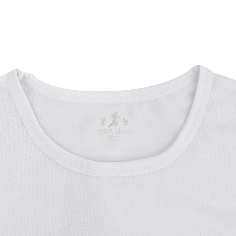 Unisex Asiatisches Schnelltrocknendes Atmungsaktives Einfarbiges Kurzarm Marathon Fitness Nadelöhr T-Shirt