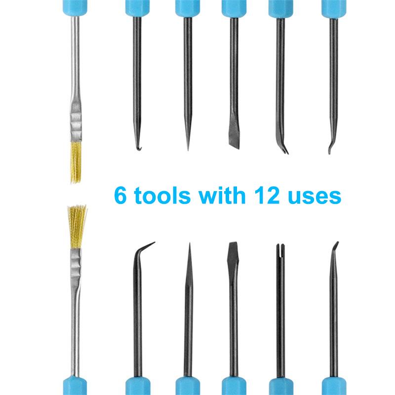 6-Piece Soldering Aid Kit Pcb Cleaning And Maintenance Tools Repair And Soldering Aids Circuit Board Soldering Accessories