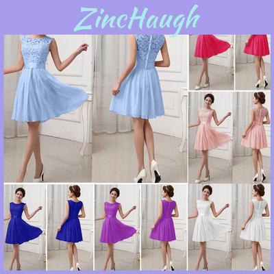 Elegant Women's Short And Long Formal Evening Party Ball Gown Prom Bridesmaid Dress