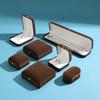 Earrings Storage Case Red Velvet Velvet Jewelry Box Golden Clasp Flip-Top Timeless Jewel Organizer For Rings For Vanity Jewelry