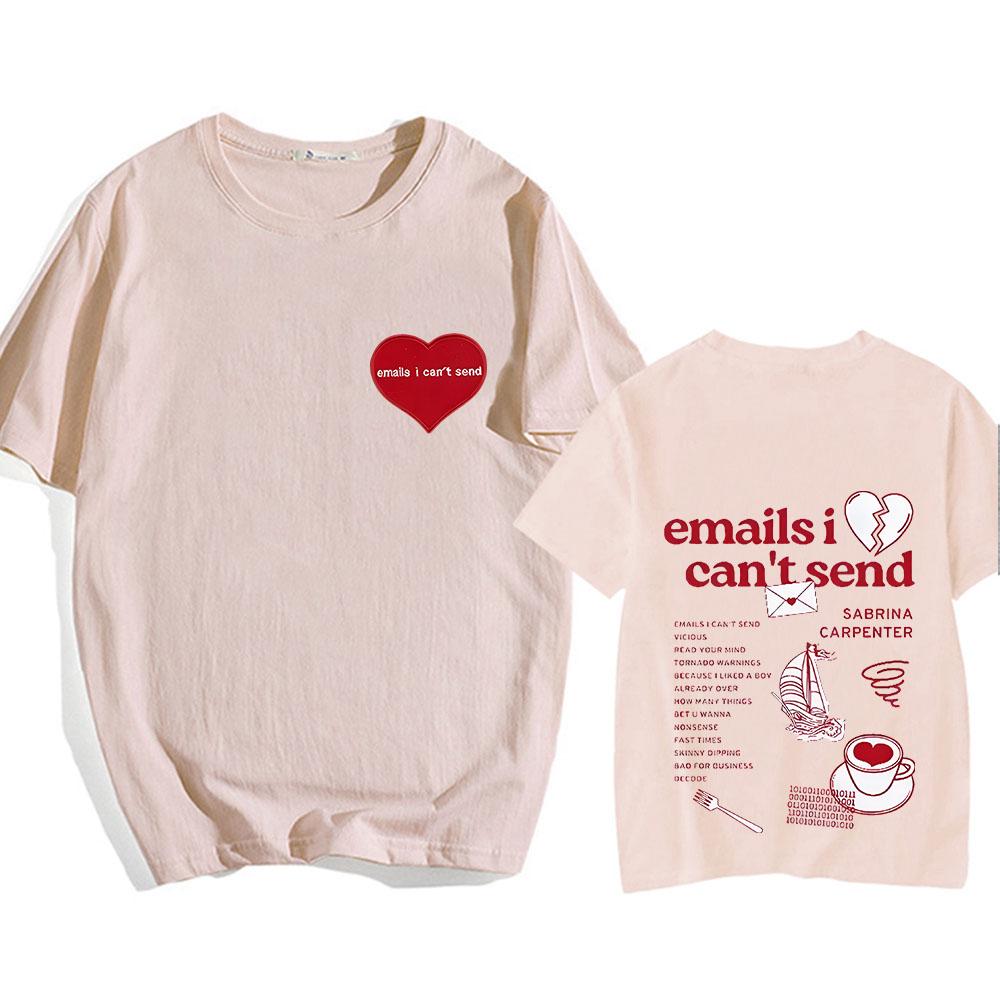 Vintage Sabrina Carpenter T-Shirt Sommer O-Ausschnitt Weich Thirt Shirt Femme Grunge Kleidung Lässiges T-Shirt Sudaderas Mode Tops