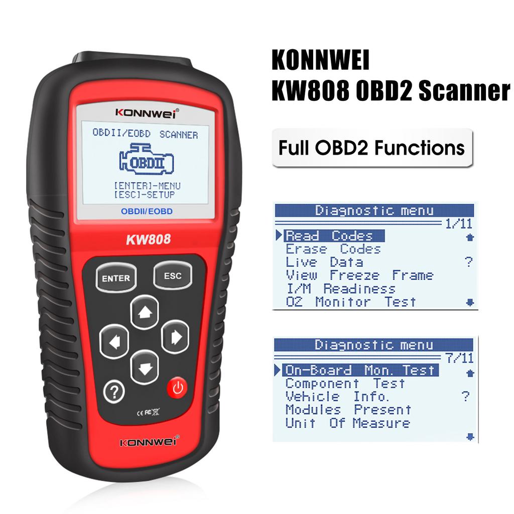 Battery diagnostic tester OBD2 scanner Konnwei KW808