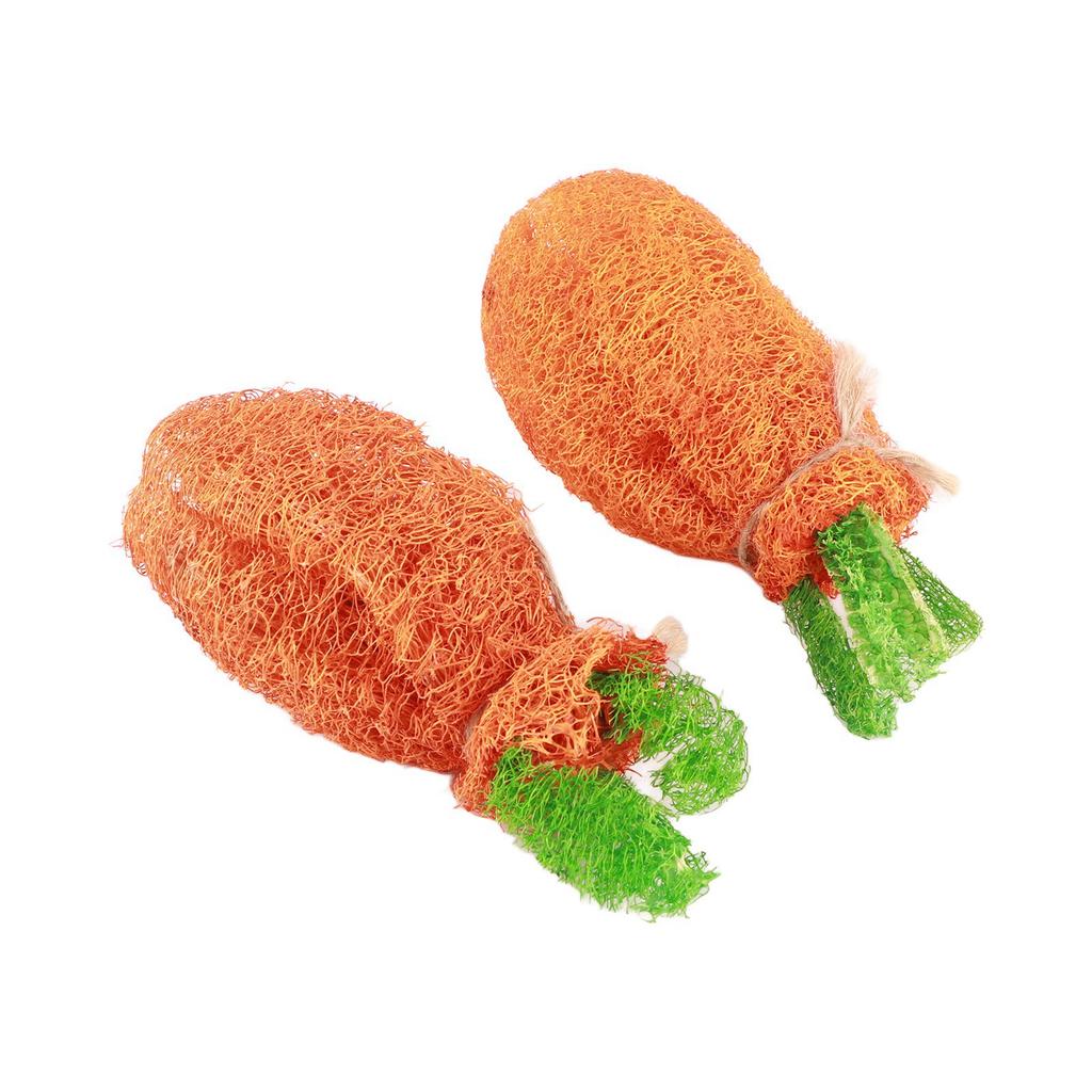 2 szt. Królik Marchewka Gryzak do Czyszczenia Zębów Lufa Królicze Zabawki ze Sznurkiem dla Królika Chomika