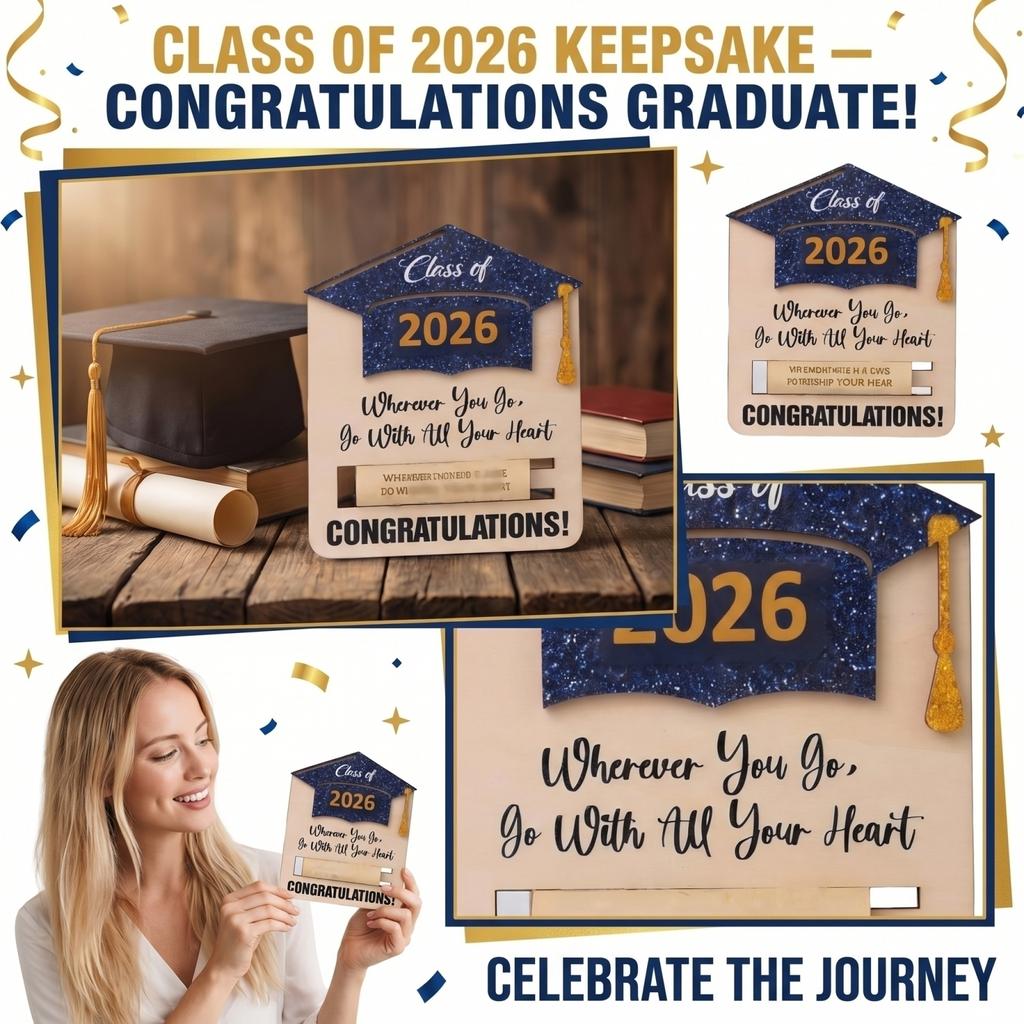 Graduation Wooden Desktop Decoration