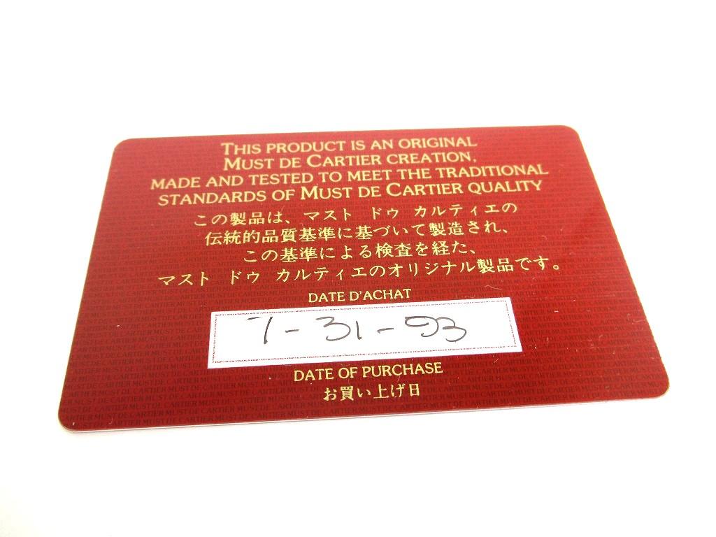 Authentic Cartier Must de Cartier Bordeaux Leather Bifold Wallet Purse #a549  Refurbished