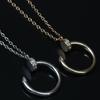 Seiko Kaka Classic V Gold Nail 18K Diamond Necklace - High-End Luxury Clavicle Chain for Couples