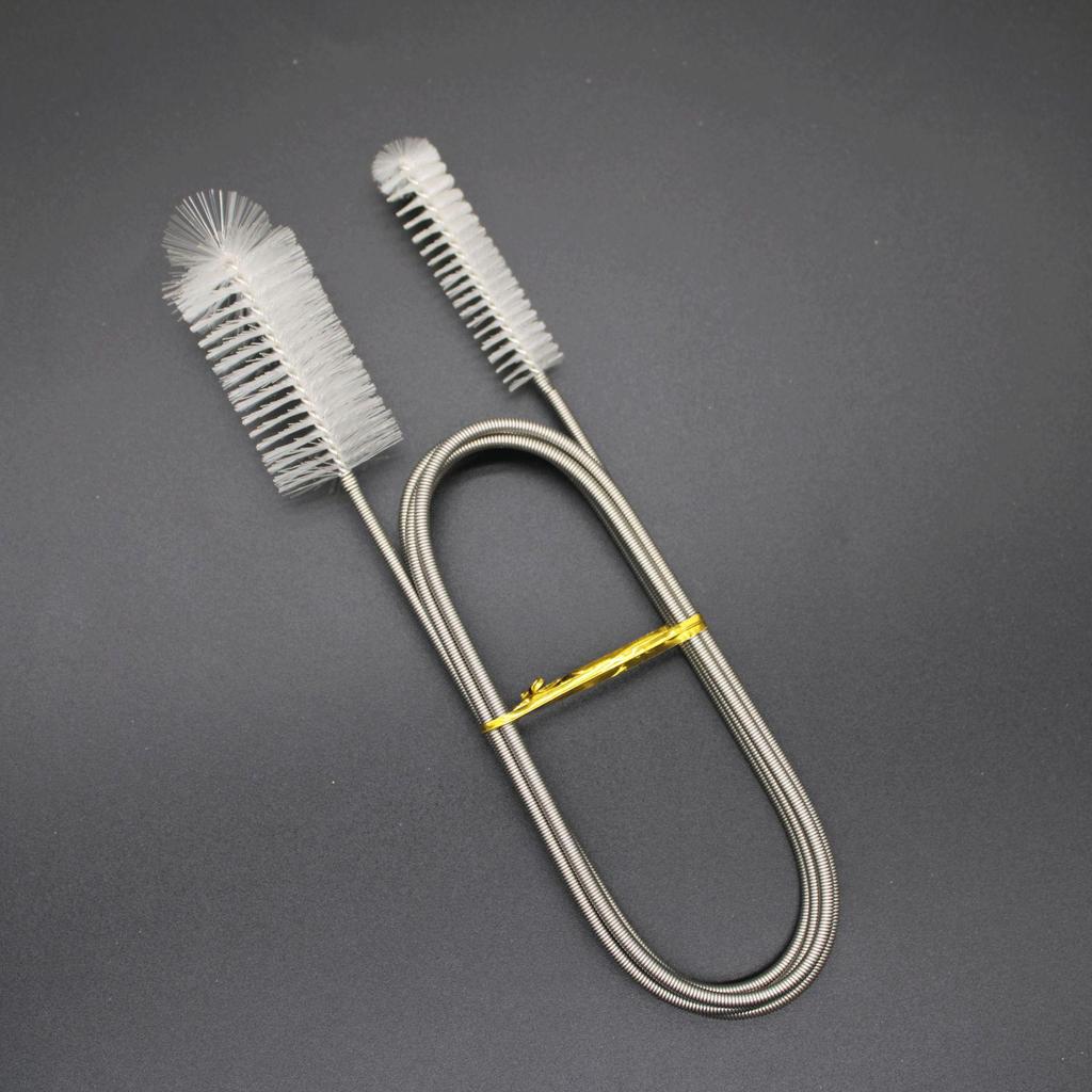 Aquarium Water Pipe Cleaning Brush - Stainless Steel Spring Unclogging Tool