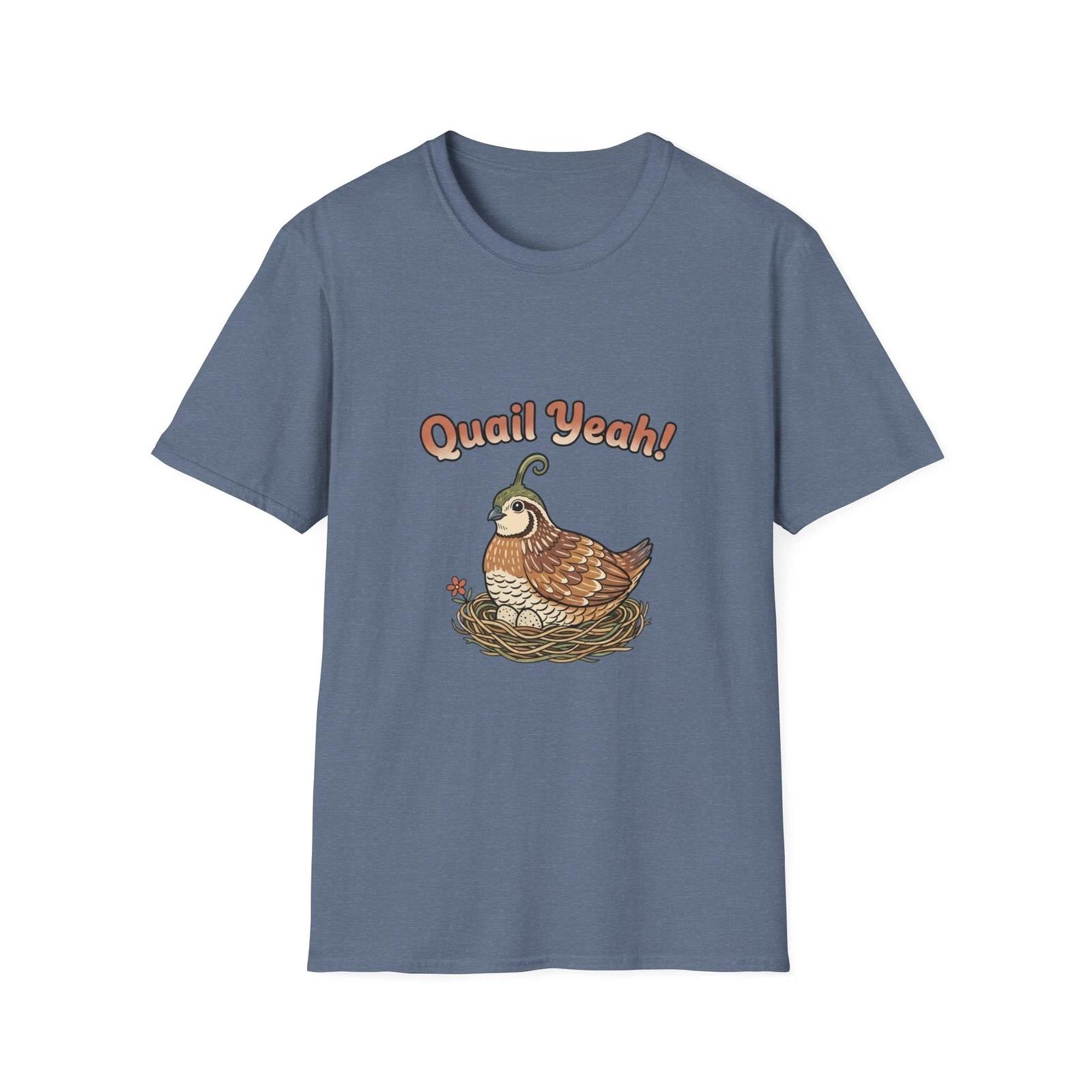 Quail Yeah! Quail T shirt | Cute Nesting Bird Illustration 3XL