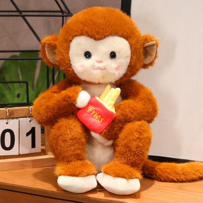 New Cute Fries Little Monkey Doll Creative Plush Toy Monkey Doll Birthday Gift