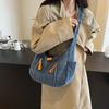 Casual Versatile Denim Zipper Women's Crossbody Bag Exquisite Retro Simple Shoulder Bags 2026 Fashi Large Capacity Tote Bag
