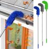 Gutter Cleaning Brush Roofing Tool with Telescopic Extendable Pole Multifunctional 2.5M Guard Cleaner Tool Dust Removal Brush
