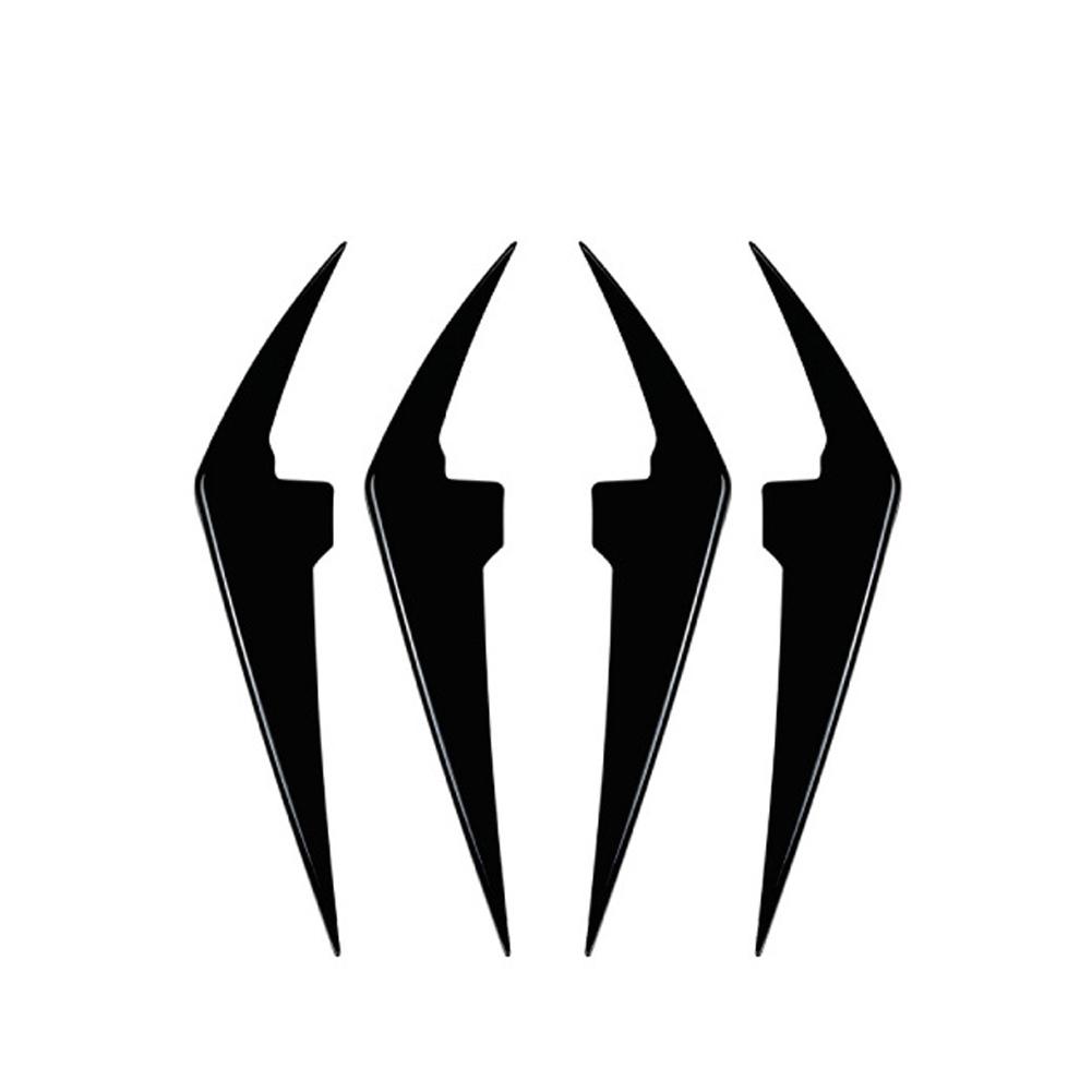 4Stk/Set Auto Frontstoßstange Nebelscheinwerfer Seitenfinnen Lippe Splitter Luftblende Passform Für BMW 3er G20/G21 LCI 2023+ M Sport