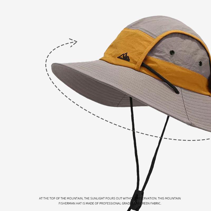 Summer Outdoor Sun Protection Hat for Women Men Hiking Fishing Sunscreen Visor Cap Large Brim Shawl Quick Drying Fisherman Hat