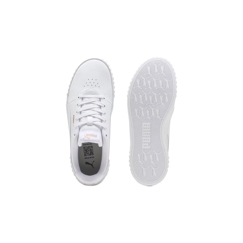 Puma  Carina 3.0 White Women Sneakers Gold 400365-01