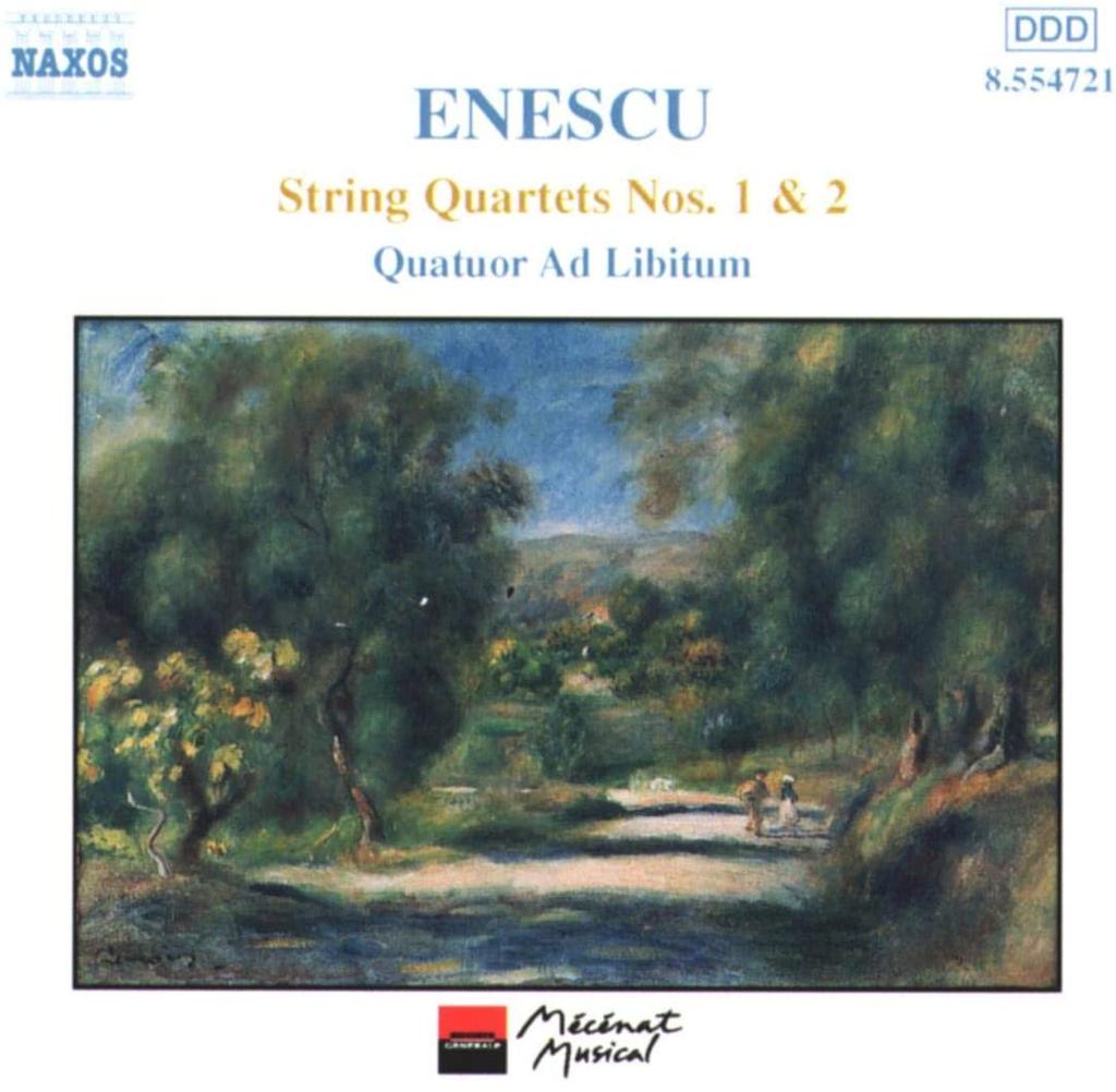 CD ENESCU, QUATUOR AD LIBITUM - String Quartets Nos. 1 & 2 8554721 Naxos 2000 Europe Classical Used