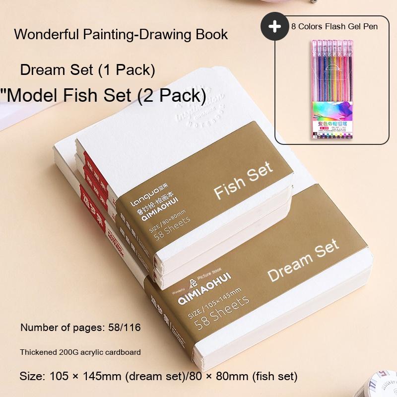 Portable Watercolor Sketchbook Watercolor Paper Sketch Book 200gsm Drawing Student Notebook Blank Pocket Painting Sketch Book